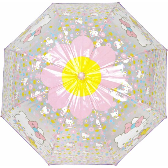 PARAGUAS MANUAL TRANSPARENTE HELLO KITTY 48CM image 0