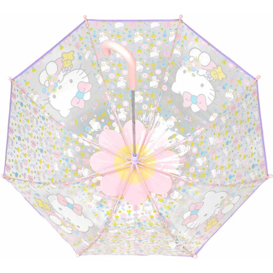 PARAGUAS MANUAL TRANSPARENTE HELLO KITTY 48CM image 3