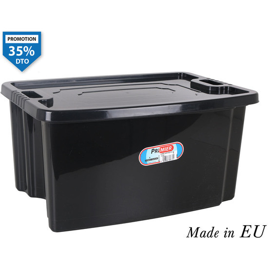 BLACK STORAGE BOX JUMBO 35L  image 0