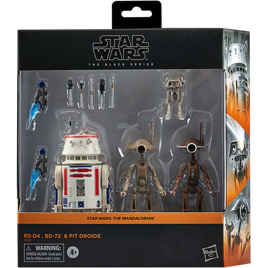 BLISTER FIGURAS R5-D4 BD-72 & PIT DROIDS THE MANDALORIAN STAR WARS 15CM image 0