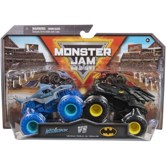 BLISTER 2 MEGALODON VS BATMAN MONSTER JAM image 0