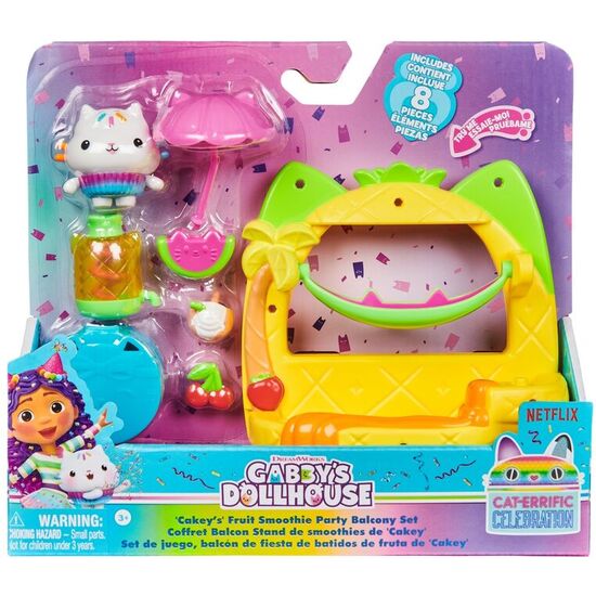 PLAYSET BALCON FIESTA FRUTA CAKEY LA CASA DE MUÑECAS DE GABBY image 0
