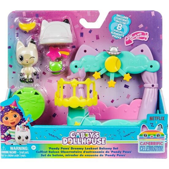 PLAYSET BALCON PANDY PAWS LA CASA DE MUÑECAS DE GABBY image 0