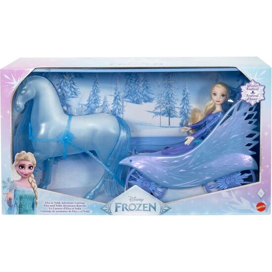 SET MUÑECA ELSA + CONJUNTO CARRUAJE NOKK FROZEN DISNEY image 0