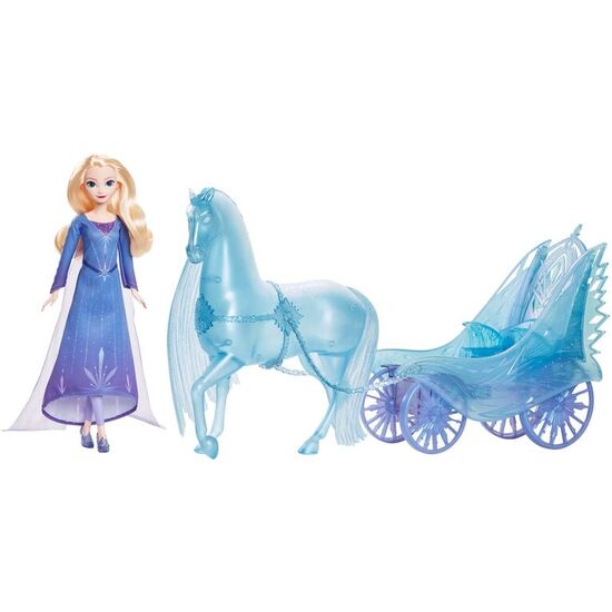 SET MUÑECA ELSA + CONJUNTO CARRUAJE NOKK FROZEN DISNEY image 1