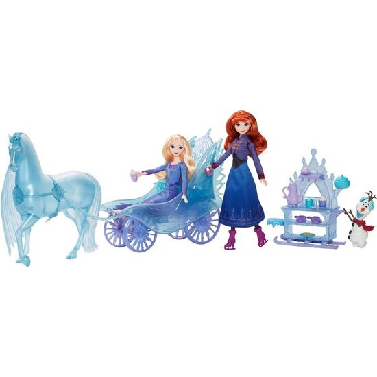 SET MUÑECA ELSA + CONJUNTO CARRUAJE NOKK FROZEN DISNEY image 2