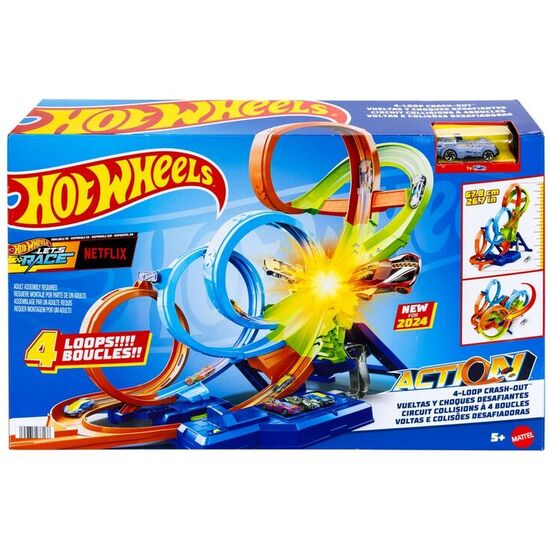 PISTA COLISION 4 LOOPINGS HOT WHEELS ACTION image 0