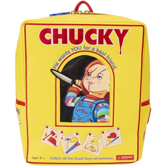 MOCHILA CHILDS PLAY CHUCKY LOUNGEFLY 28CM image 0