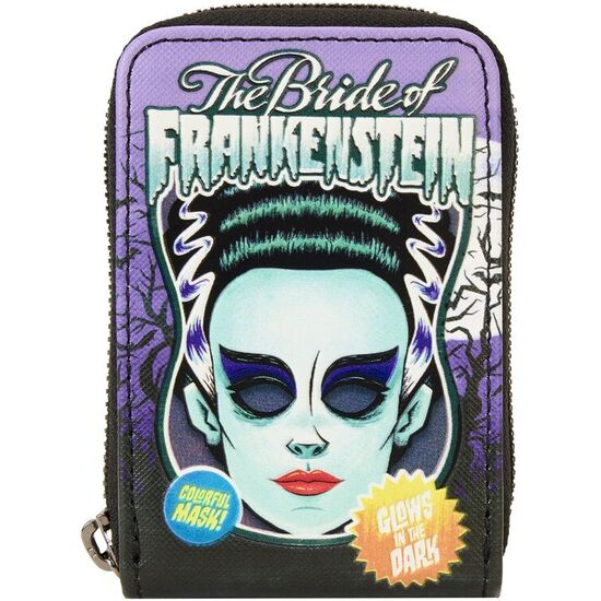 TARJETERO BRIDE OF FRANKENSTEIN NEON MASK UNIVERSAL MONSTER LOUNGEFLY image 0