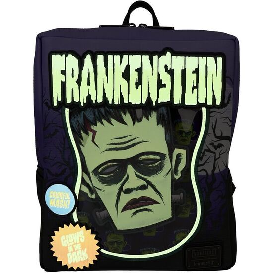 MOCHILA FRANKENSTEIN NEON MASK UNIVERSAL MONSTER LOUNGEFLY 28CM image 1