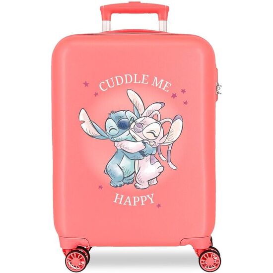 MALETA TROLLEY ABS CUDDLE ME CORAL STITCH DISNEY 55CM image 0