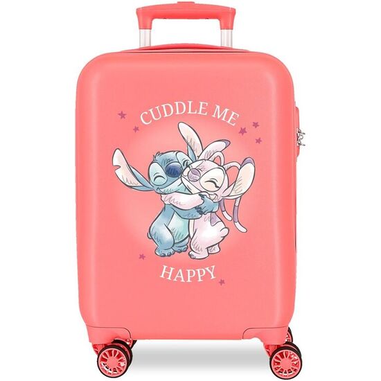 MALETA TROLLEY ABS CUDDLE ME CORAL STITCH DISNEY 50CM image 0