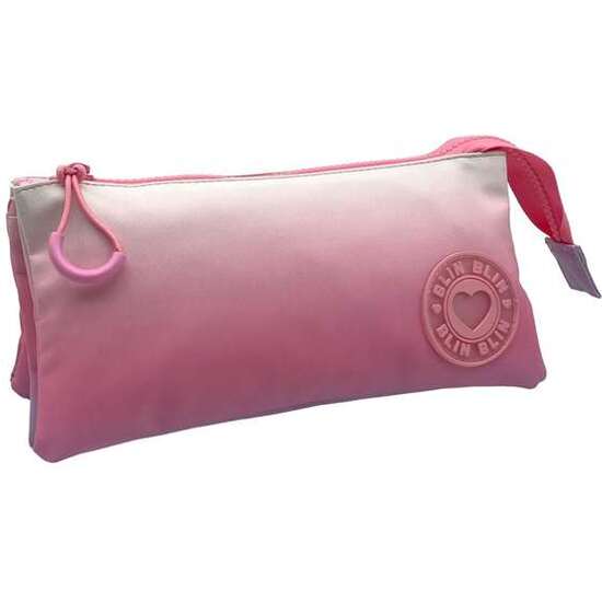 ESTUCHE TRIPLE BLIN-BLIN PINKY 11 X 23 X 5 CM. image 0