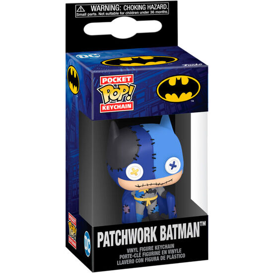 LLAVERO POCKET POP DC COMICS PATCHWORK BATMAN image 0