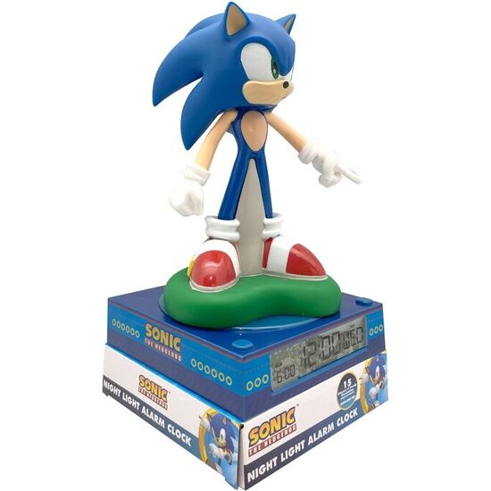 LAMPARA 3D CON DESPERTADOR SONIC THE HEDGEHOG image 2