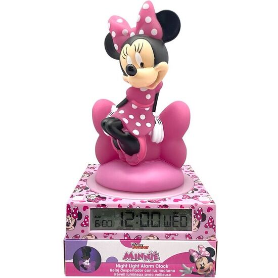 LAMPARA 3D CON DESPERTADOR MINNIE DISNEY image 0
