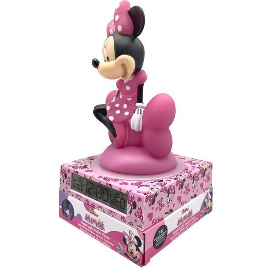 LAMPARA 3D CON DESPERTADOR MINNIE DISNEY image 1