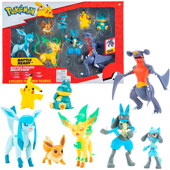 BLISTER 8 FIGURAS BATTLE READY POKEMON image 0