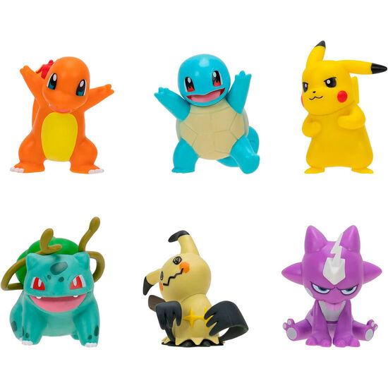BLISTER 6 FIGURAS BATTLE READY POKEMON image 0