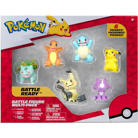 BLISTER 6 FIGURAS BATTLE READY POKEMON image 1