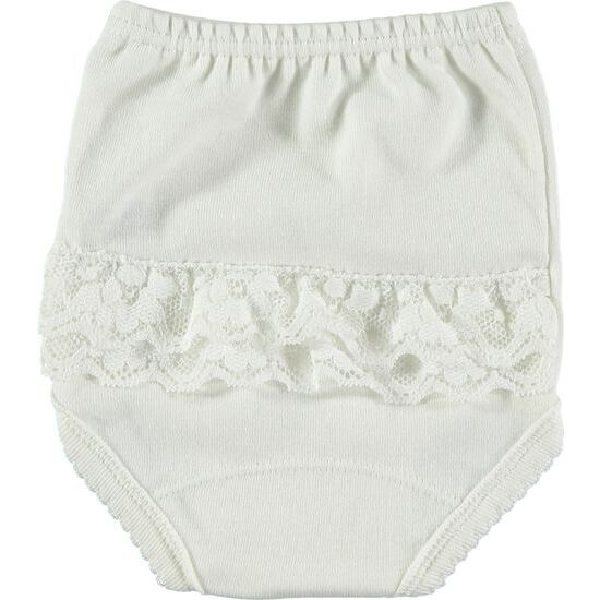 BRAGUITA BEBE VOLANTE PUNTILLA BEIGE TALLA 24 image 0