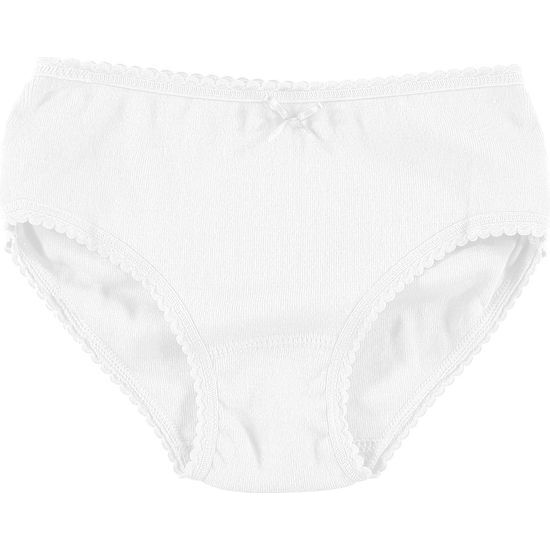 BRAGUITA NIÑA VOLANTES PUNTILLA BLANCO TALLA 0 image 0