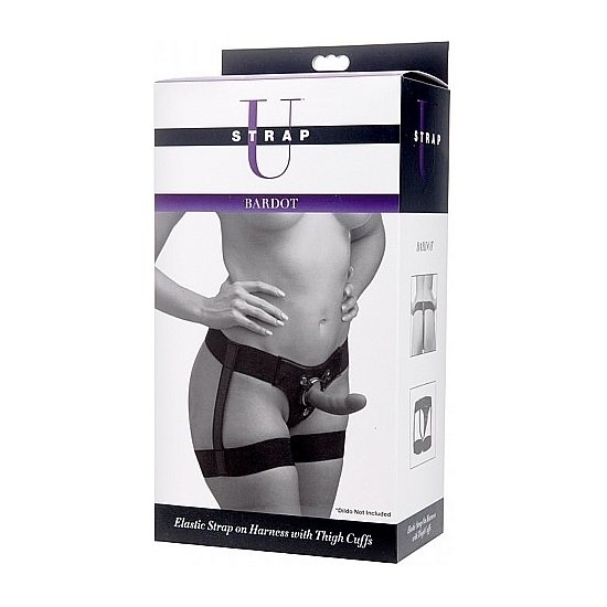 BARDOT ELASTIC STRAP ON HARNESS WITH THIGH CUFFS image 1