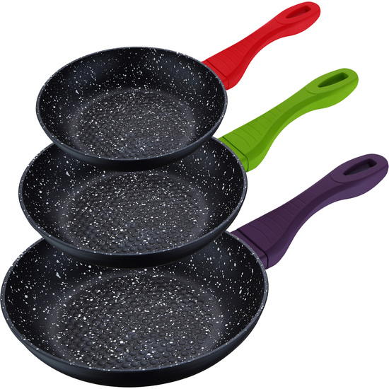 SET 3 SARTENES ALUMINIO FORJADO COLOR COOK RB image 1