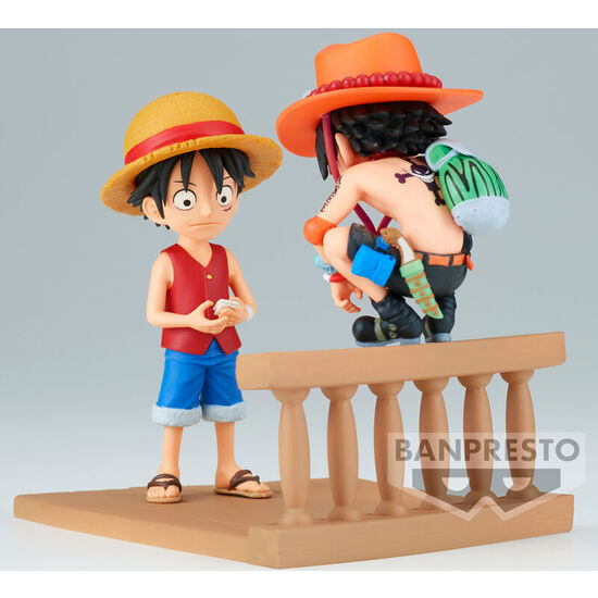 FIGURA MONKEY D LUFFY & PORTGAS D ACE WORLD COLLECTABLE LOG STORIES ONE PIECE 8CM image 2