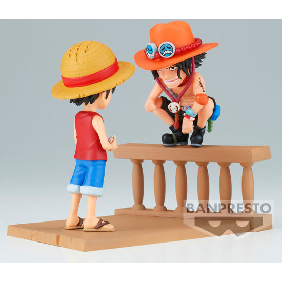 FIGURA MONKEY D LUFFY & PORTGAS D ACE WORLD COLLECTABLE LOG STORIES ONE PIECE 8CM image 3