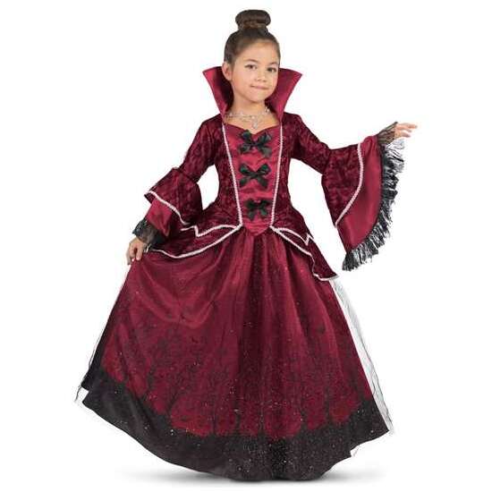 DISFRAZ REINA VAMPIRA VESTIDO Y ENAGUA TALLA 7-9 Y image 0