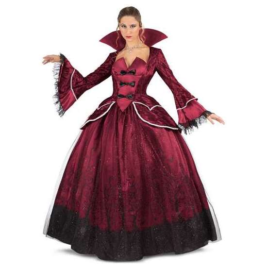 DISFRAZ REINA VAMPIRA VESTIDO Y ENAGUA TALLA XL image 0