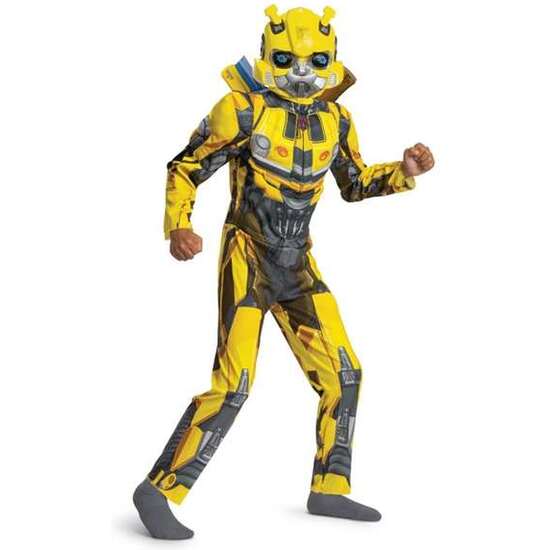 DISFRAZ HASBRO TRANSFORMERS BUMBLEBEE MUSCULO CLASSIC TALLA 7-8 AÑOS image 0