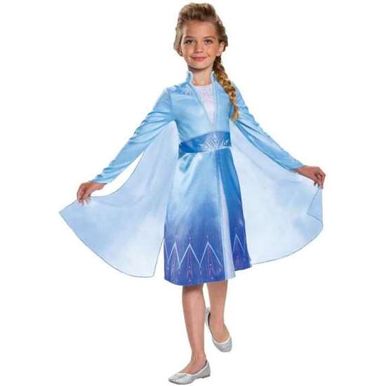 DISFRAZ DISNEY FROZEN 2 ELSA DE VIAJE CLASSIC TALLA 7-8 AÑOS image 0