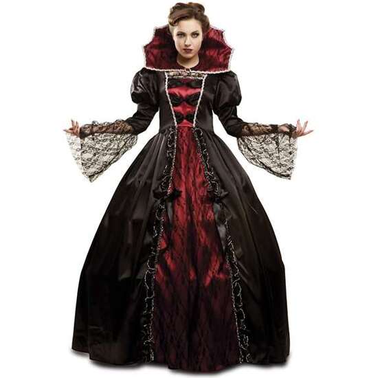DISFRAZ VAMPIRA DE LUXE VESTIDO CON ENAGUA Y CUELLO TALLA XXXL image 0