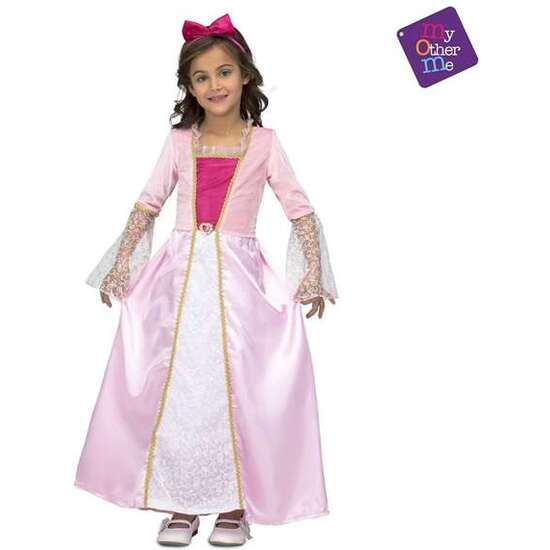 DISFRAZ PRINCESA ROSA CON ESTRELLITAS 7-9 A image 0