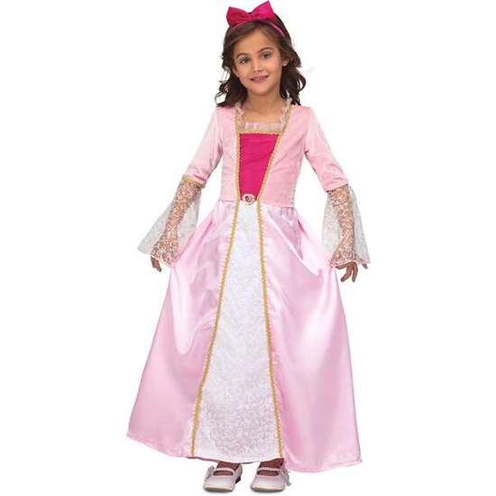 DISFRAZ PRINCESA ROSA CON ESTRELLITAS 7-9 A image 1