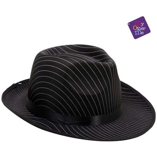 SOMBRERO DE GÁNSTER RAYAS 58 CM image 1