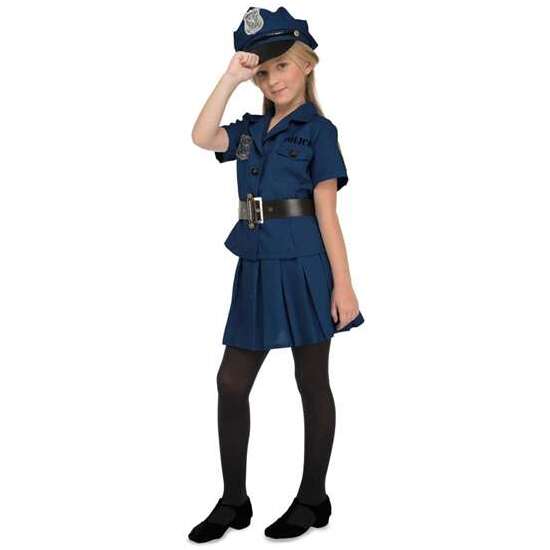 DISFRAZ POLICÍA 10-12 AÑOS (SOMBRERO, CHAQUETA, CINTURÓN Y FALDA) image 1