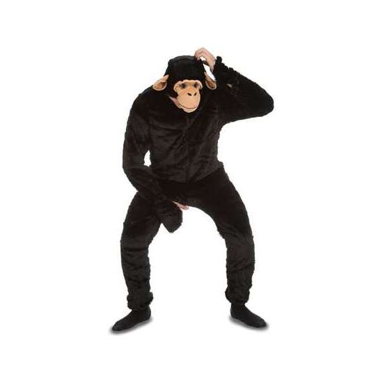 DISFRAZ CHIMPANCÉ XS (MONO CON CAPUCHA) image 1