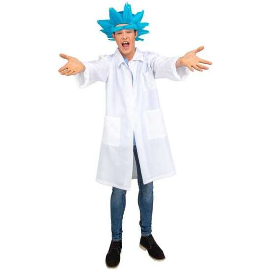 DISFRAZ MAD SCIENTIST ML (BATA, CAMISETA Y PELUCA CON CEJAS) image 0