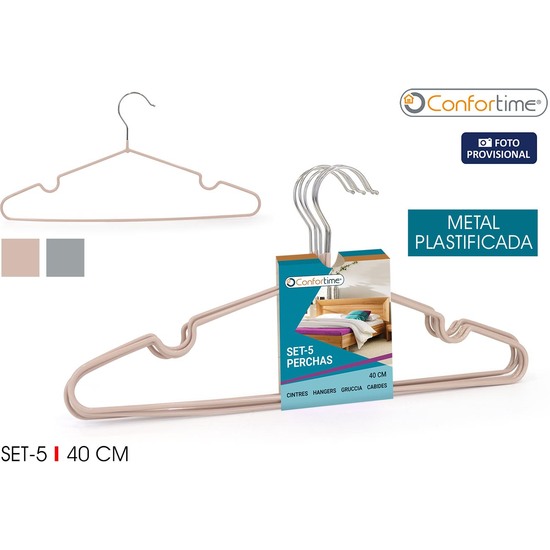 SET-5 PERCHAS METAL PLASTIFIC 40CMCONFORTIME image 0
