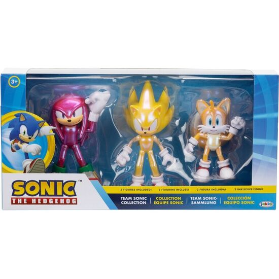 BLISTER 3 FIGURA ULTIMATE TEAM UP SONIC THE HEDGEHOG 10CM image 0