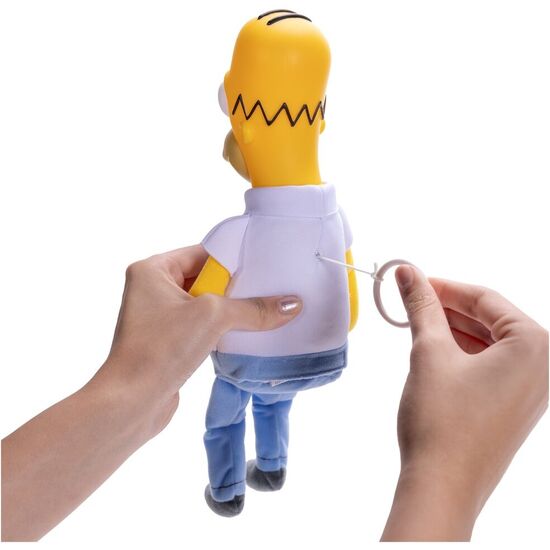 PELUCHE PARLANTE HOMER SHELF LOS SIMPSONS INGLES 33CM image 1
