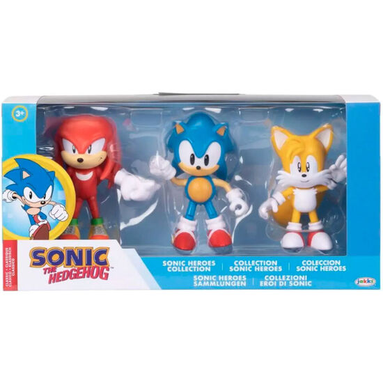 BLISTER 3 FIGURAS CLASSIC SONIC THE HEDGEHOG 10CM image 0