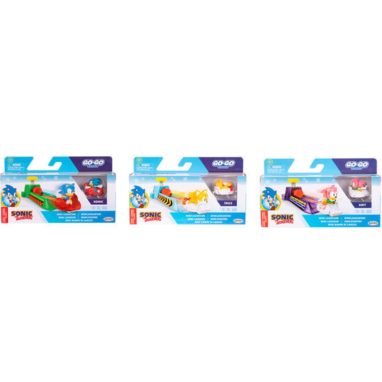 COCHE LAUNCHERS GO GO RACERS SONIC SURTIDO image 0