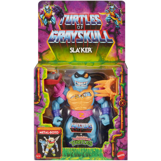 FIGURA SLAKER TURTLES OF GRAYSKULL MASTERS OF THE UNIVERSE 14CM image 1