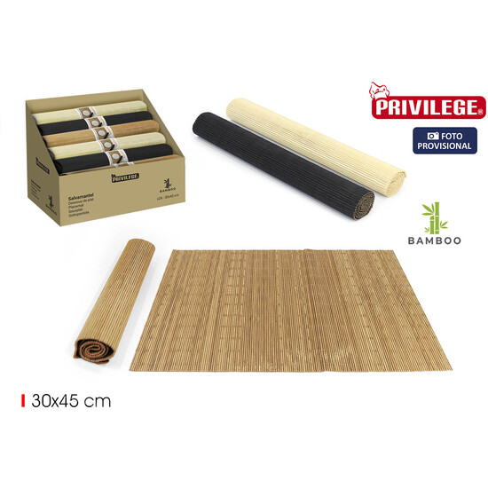SALVAMANTEL BAMBU 30X45CM 3-SURT. PRIVIL image 1