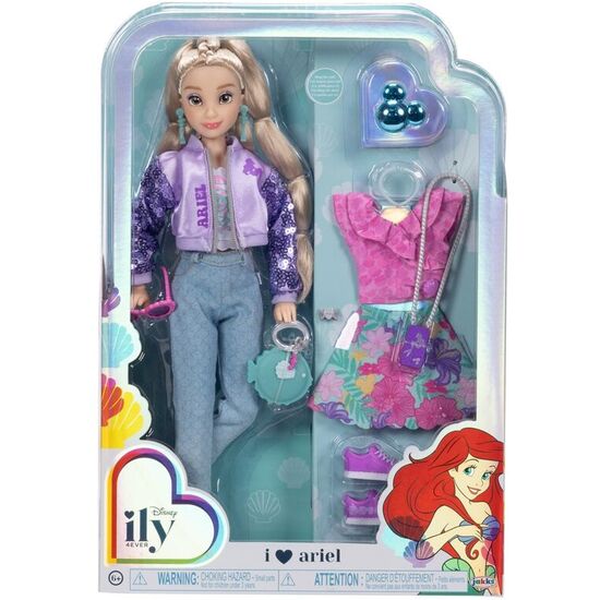 MUÑECA FASHION DOLL ARIEL LA SIRENITA DISNEY ILY 4EVER 28CM image 0