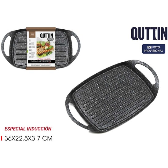 PARRILLA 36X22.5X3.7CM RECT. GRILL QUTTIN image 1